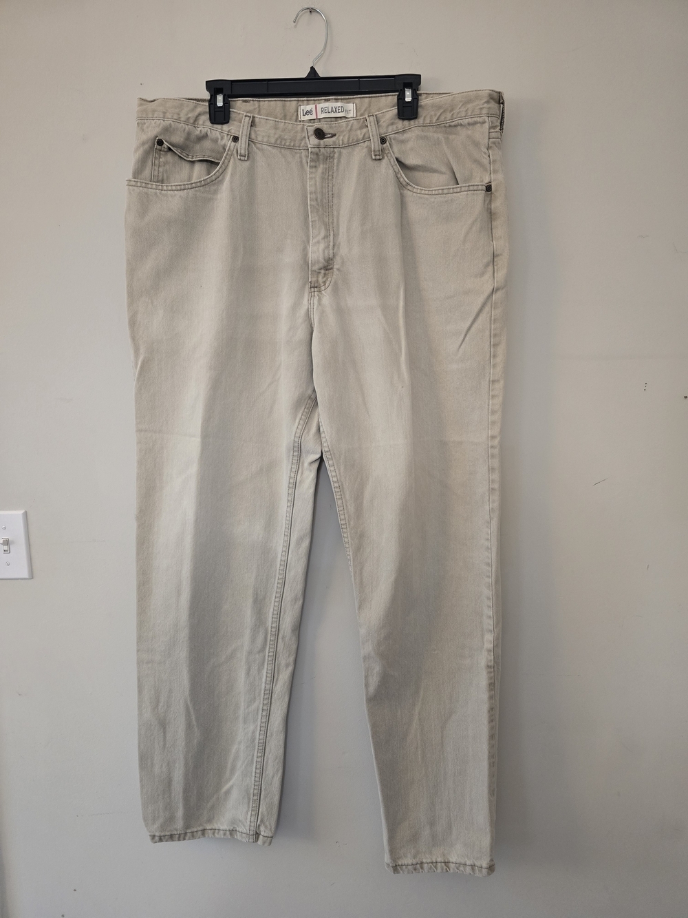 Lee Relaxed Fit Beige/Tan Jeans